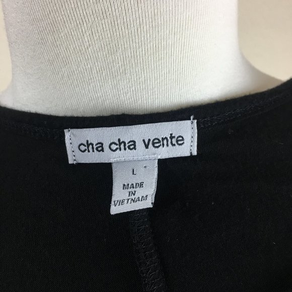 Cha Cha Vente Black Jersy See Through Dress - Picture 6 of 6